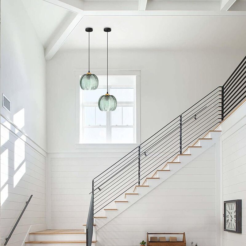 Green Glass Pendant Light