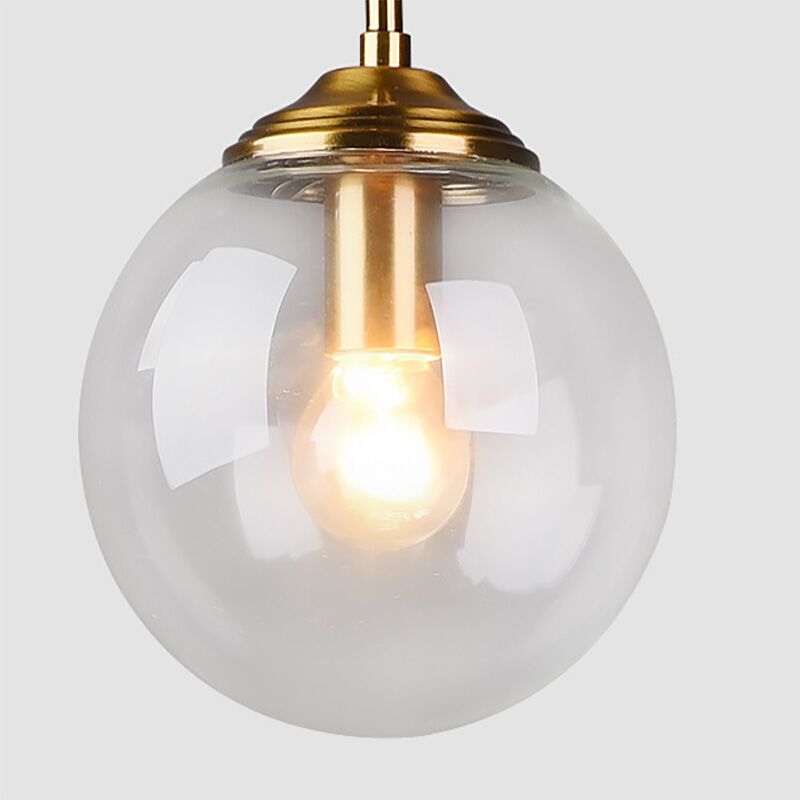 clear globe pendant light