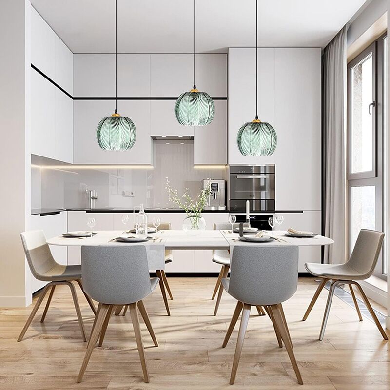 glass pendant lights for kitchen