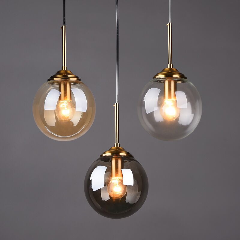 globe pendant light with 3 globes