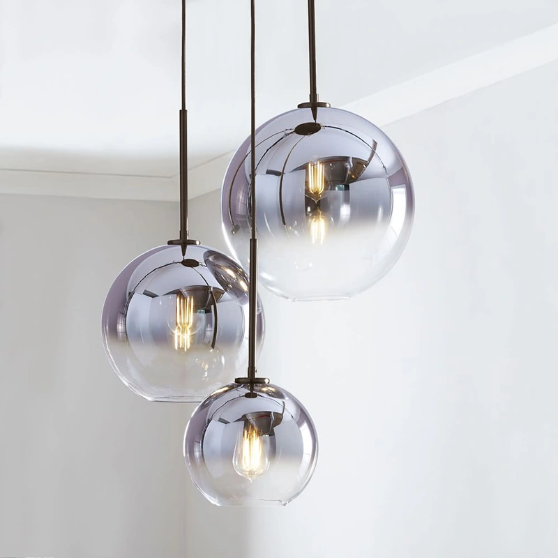 silver pendant light