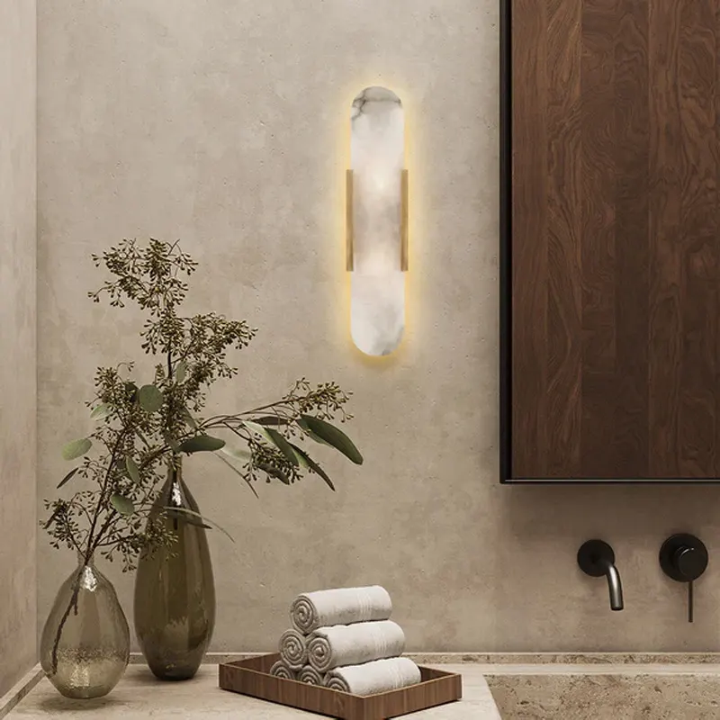 Melange Elongated Marble Wall Sconce - Image 3