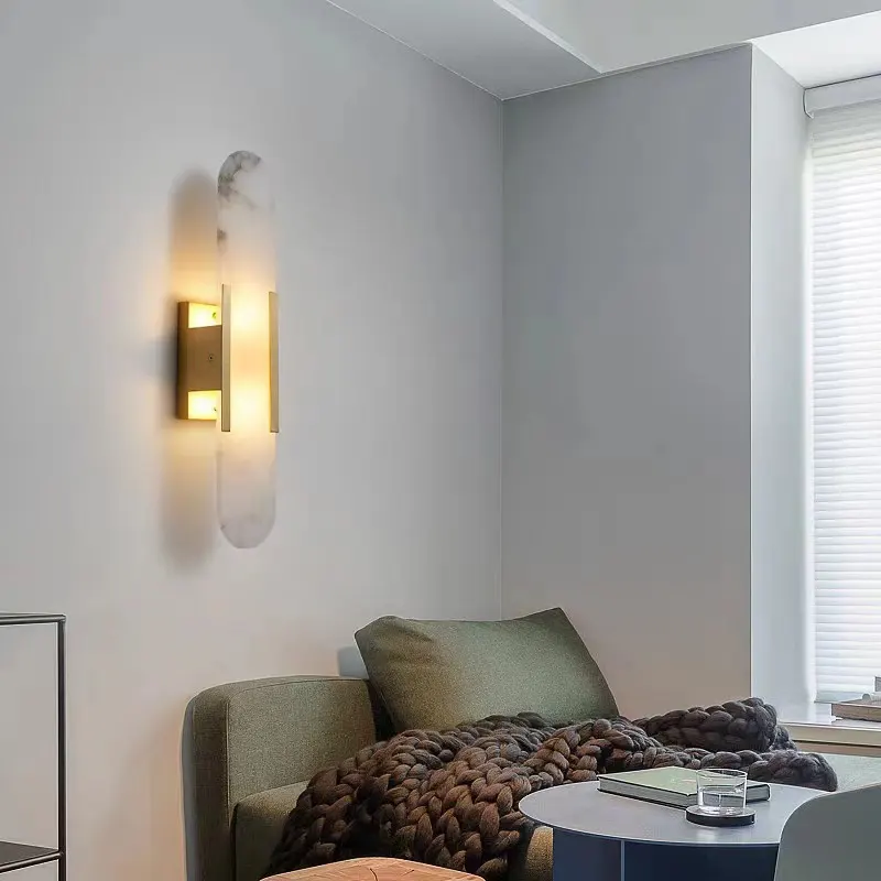 Melange Elongated Marble Wall Sconce - Image 4