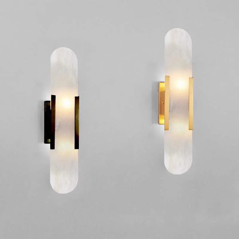 Melange Elongated Marble Wall Sconce