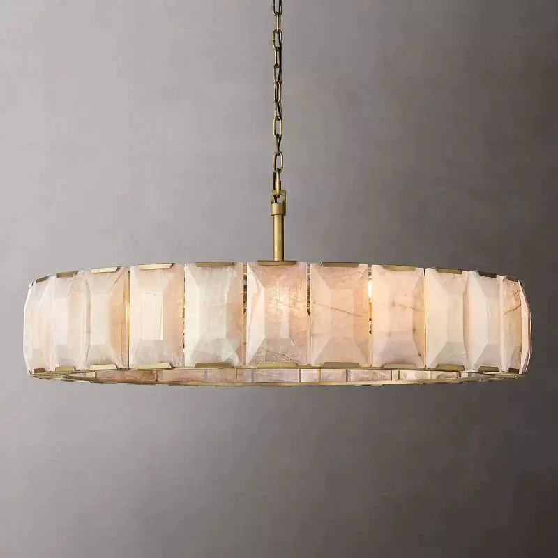 Harlow Marble Round Chandelier_2