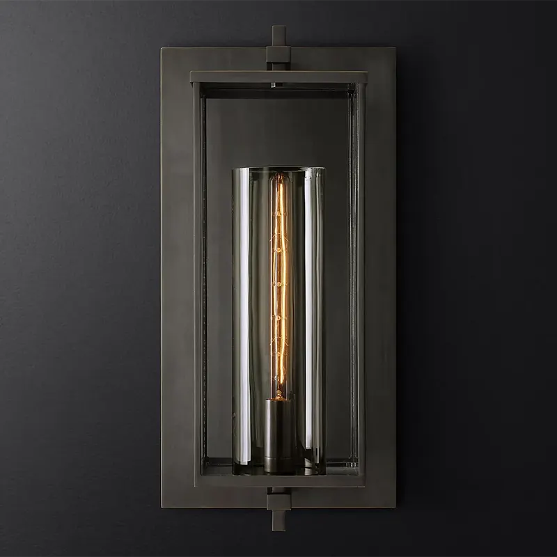 Devaux Square Grand Outdoor Wall Sconce - Image 4